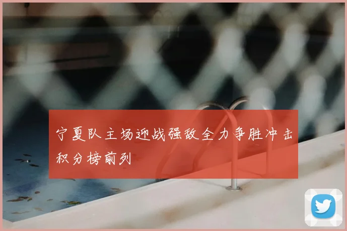 宁夏队主场迎战强敌全力争胜冲击积分榜前列